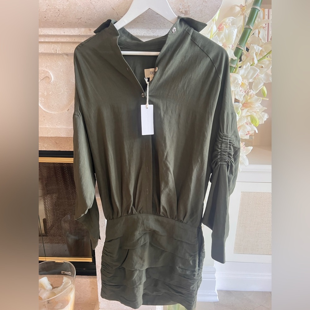 Just Be Queen Green Khaki Dress – Brand New with Tags